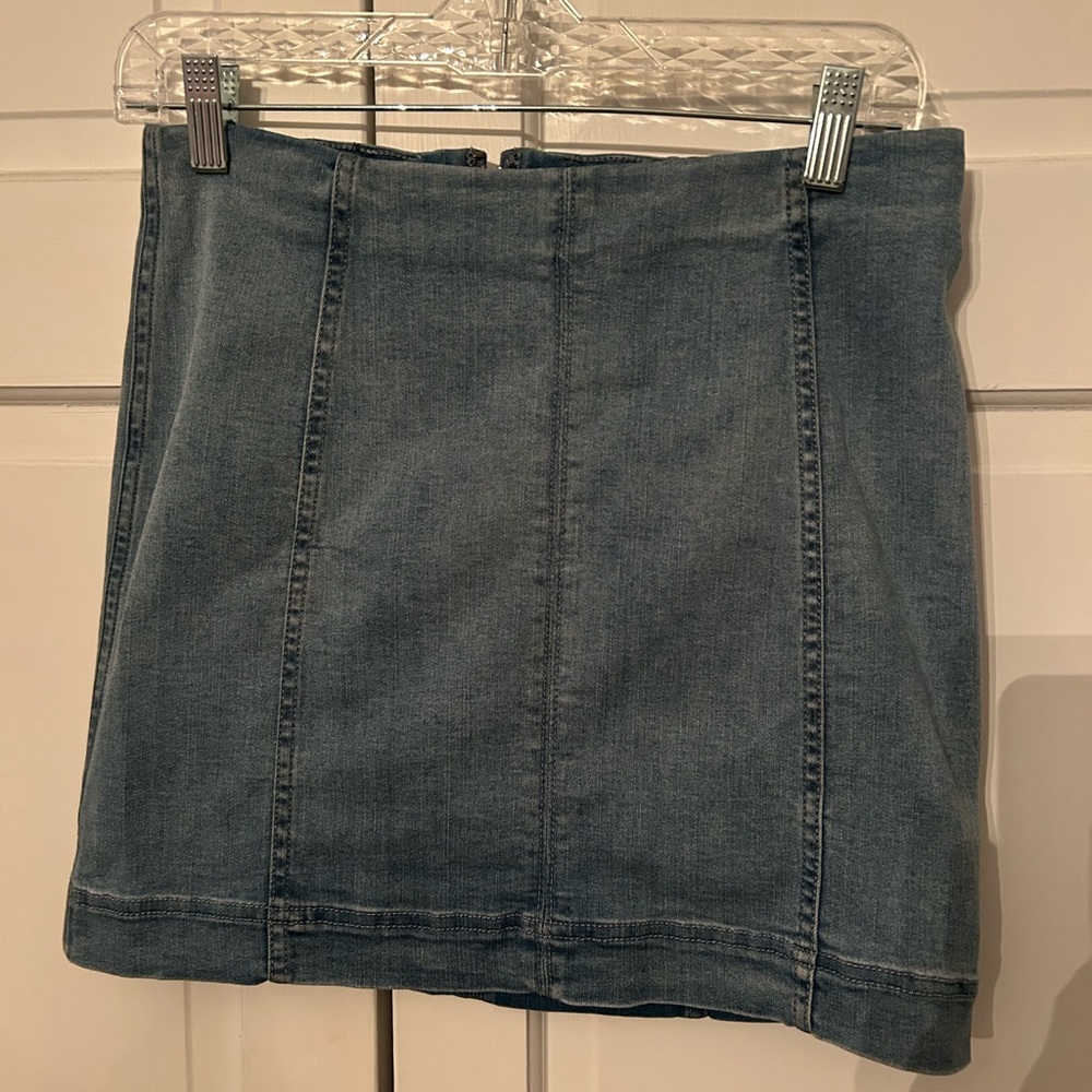 Jolt Blue Pencil Mini Skirt Work